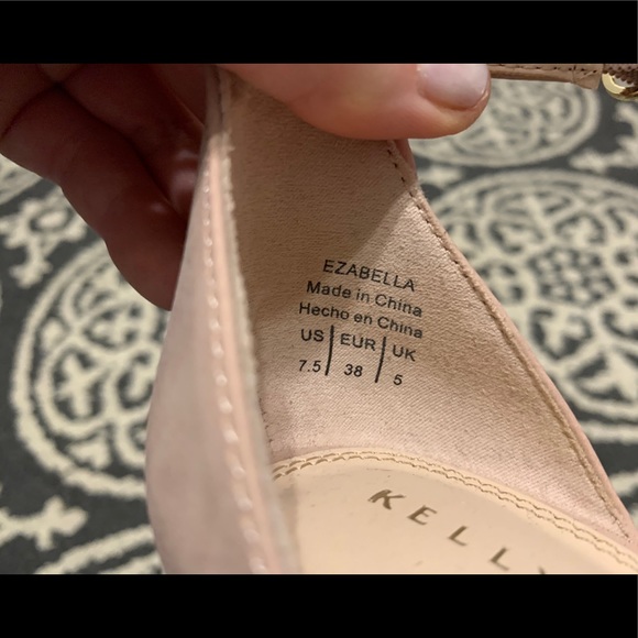 Kelly and Katie pink open toe heels with a knot - Picture 5 of 5